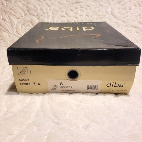 Diba Strappy Sandals Metallic Glitter Stilleto Heels Platform Tenith II Size 8M - Picture 12 of 14